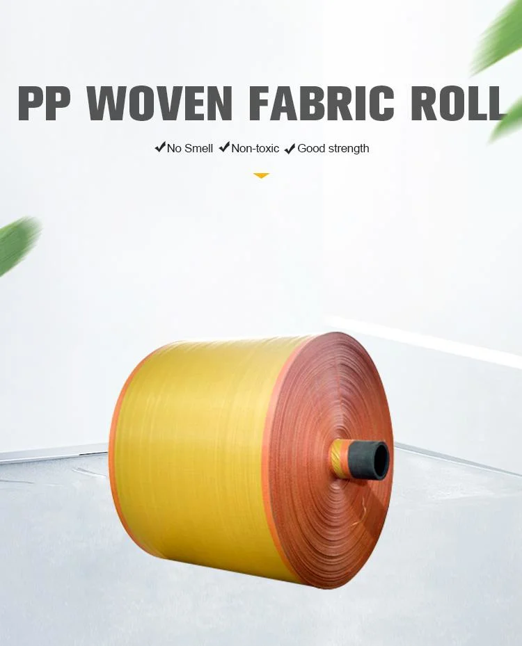 China Factory 100% PP Woven Fabric Wholesale Tubular PP Bag Fabric Rolls for Sacks Bags Big Bags